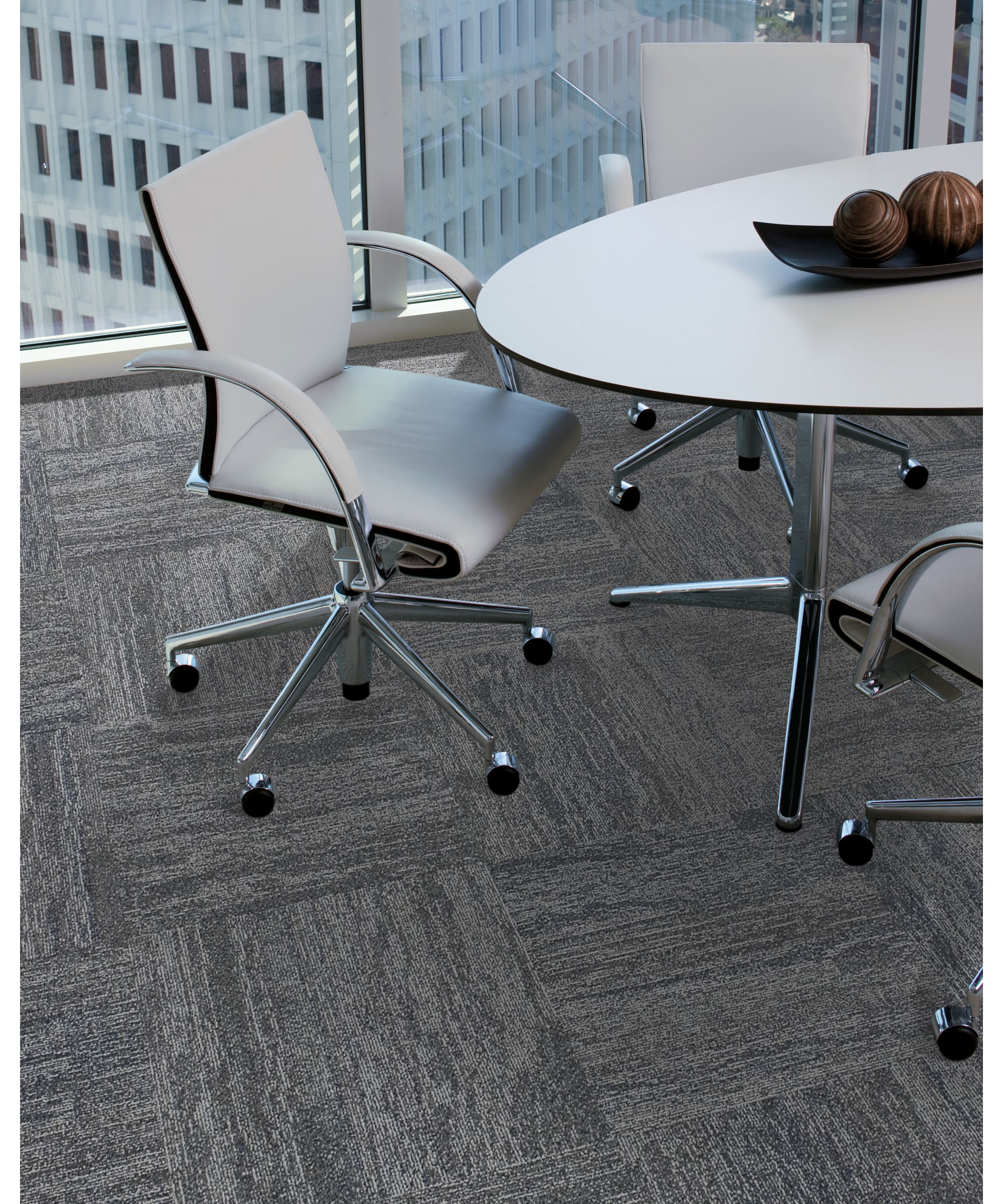 Interface Vermont carpet tile in meeting room with small table and chairs  image number 1